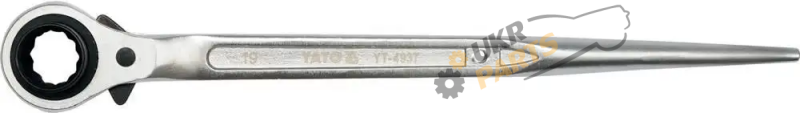 Ключ торцевой Yato с трещеткой 19 мм x 22 мм, двухсторонний L= 315 мм (YT-4937)
