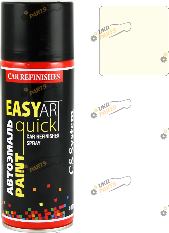 Аэрозольная краска CS System Easy Art Quick Paint 201 белый глянцевый 400 мл (CS1201)