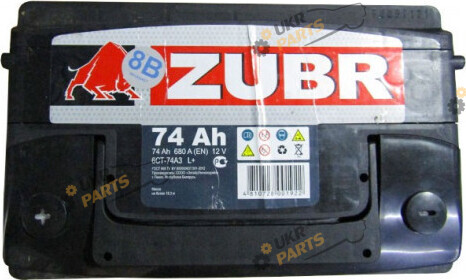 Автомобильный аккумулятор Zubr 680А 74 Ач (6СТ-74 ULTRA R+)
