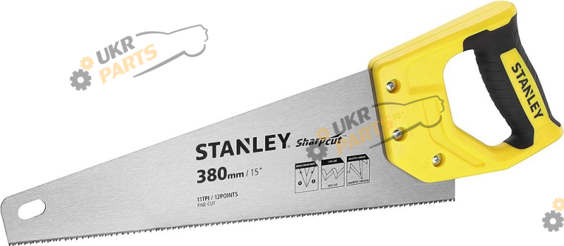 Ножовка по дереву Stanley Sharpcut, L=380 мм, 11 зуб./1