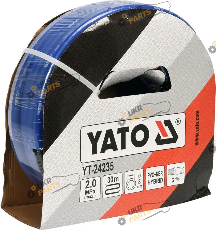 Пневматический шланг Yato Гибридный, Ø8.0 мм, Ø=1/4