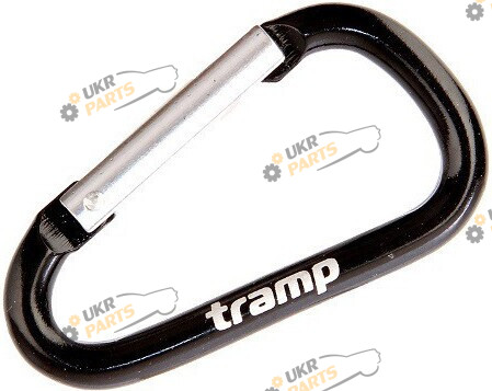Карабин Tramp алюминиевый 6 см вспомагательный Tramp (TRA-006-black)