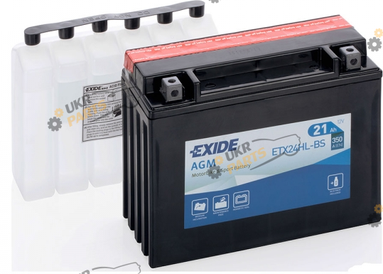 Мотоциклетный аккумулятор Exide 21.1 Ач (ETX24HL-BS)