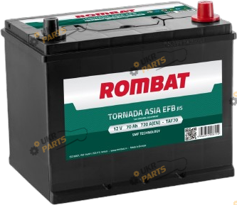 Автомобильный аккумулятор Rombat TORNADA ASIA EFB 70 Ач (TAF70)