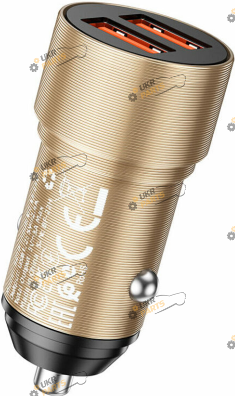 Зарядное устройство Borofone BZ19 Wisdom dual port Gold USB 2.4 А (BZ19G)