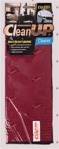 Микрофибровая салфетка универсальная CleanUP 1шт. (CU-131 dark red)