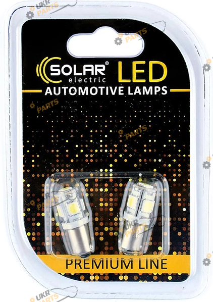 LED лампа SOLAR T8.5 12V 5SMD 5050 white BA9s (SL1331)