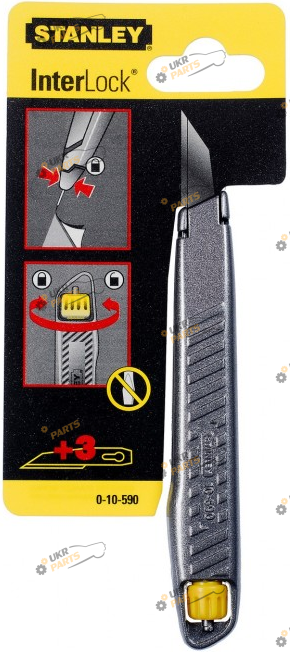 Канцелярский нож Stanley Fatmax Interlock, L=122 мм (0-10-590)
