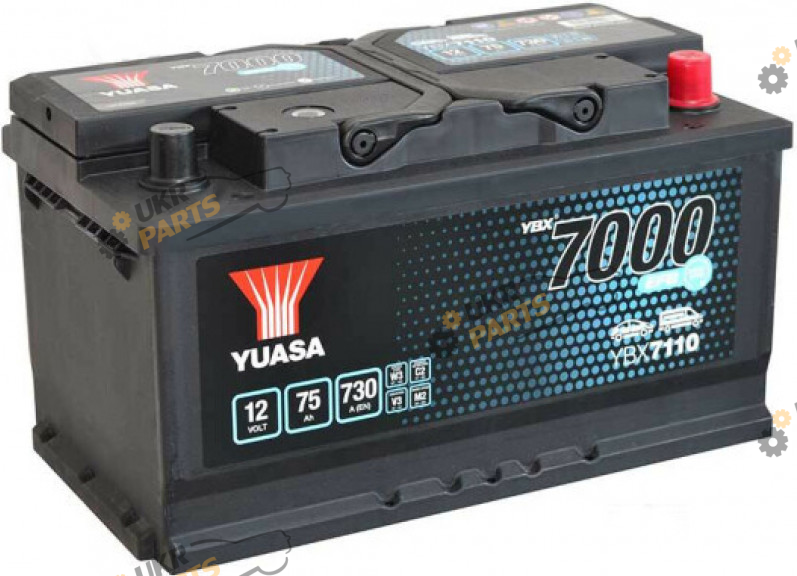 Автомобильный аккумулятор Yuasa 75Ah EFB Start Stop Battery 75 Ач (YBX7110)