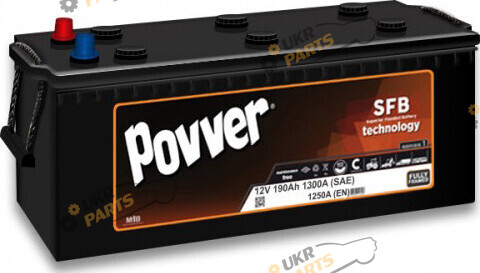 Грузовой аккумулятор Povver SFB HD 1300A 190 Ач (1D5.190.125.B)