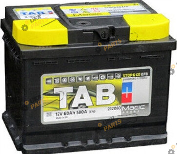 Автомобильный аккумулятор TAB Magic EFB 580A EN, R+ 60 Ач (212060)