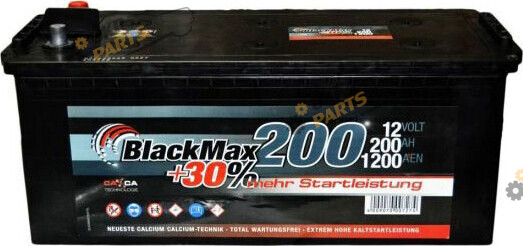 Грузовой аккумулятор BlackMax 6Ст-200 Аз (+/-) 200 Ач (BТ5078)