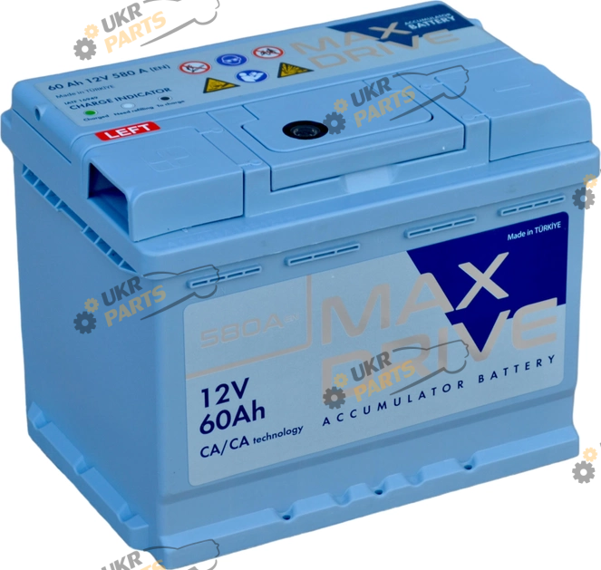 Автомобильный аккумулятор Max Drive SMF (+/-) EN580 60 Ач (СТ-00143357)