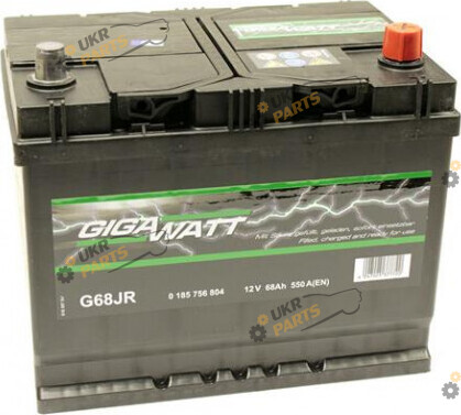 Автомобильный аккумулятор Gigawatt R+ 550 А 68 Ач (0185756804)