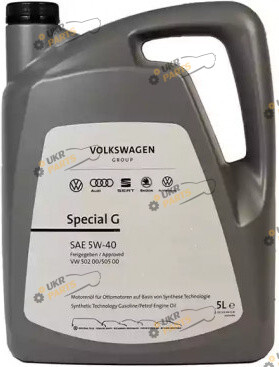 Моторное масло VAG Special G SAE 5W-40 5 л (GS55502M4)