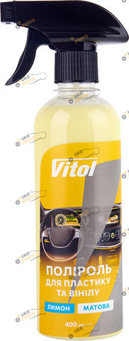 Полироль для пластика Vitol матова ч 0.4 л (VTP-4014)