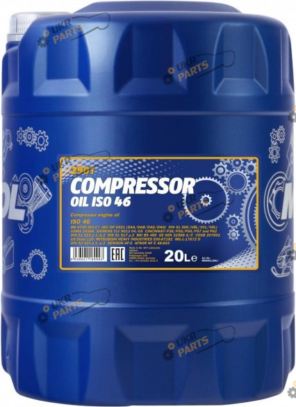 Масло гидравлическое Mannol Compressor Oil ISO 100 20 л (MN2901-20)