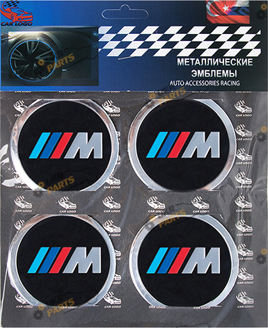 Эмблема на колпак SJS Ø 60мм (4 шт.) M BMW (50237)
