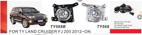 Фара противотуманная DLAA 19 Вт Toyota LC FJ200 2012-15/RAV-4 2013-15 (TY-568 Chrome)