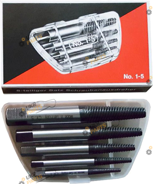 Экстрактор болтов USH М3-М18. N°1-5, 5 шт (U5050153)