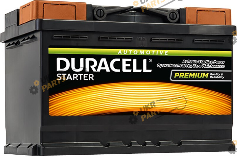 Автомобильный аккумулятор Duracell STARTER EN510A, R+ 62 Ач (DS62)