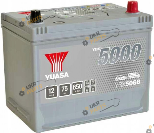 Автомобильный аккумулятор Yuasa 75Ah Silver High Performance Battery 75 Ач (YBX5068)