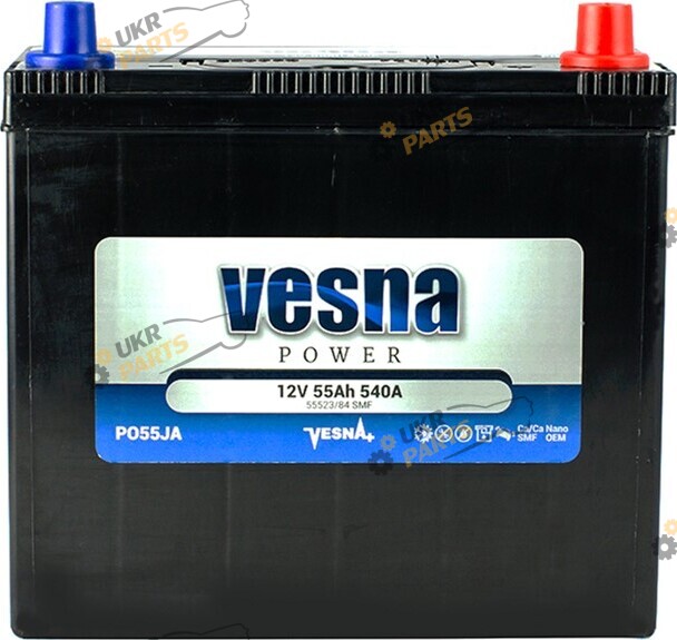 Автомобильный аккумулятор Vesna NEW!!!! Japan Euro(0) 55 Ач (415855)