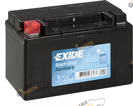 Автомобильный аккумулятор Exide 9 Ач (EK091)