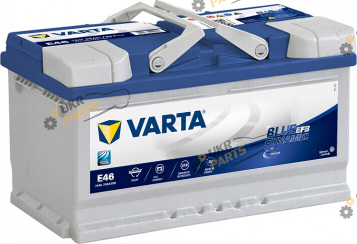 Автомобильный аккумулятор Varta Blue Dynamic E46 (Start-Stop EFB) 75 Ач (575500073)