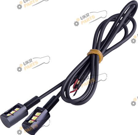 Болт крепления номера AG с подсветкой 5630-3SMD 12V 2шт. черные White (60343)