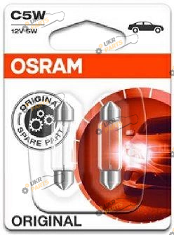 Лампочка салона Osram Original C5W 36мм 2 шт (6418-BLI2)