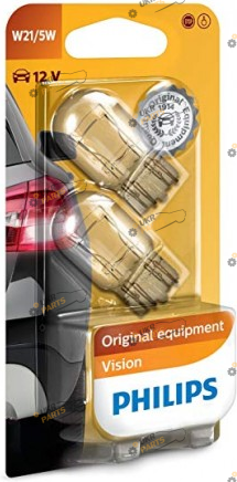 Лампочка Philips W21/5W 12V 21/5W W3X16q 2 штуки на блистере (12066-02B)