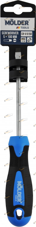 Отвертка MOLDER SL5x100мм 1 шт (MT32005)