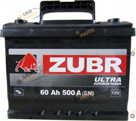 Автомобильный аккумулятор Zubr 500А 60 Ач (6СТ-60 ULTRA R+)