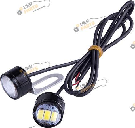 Болт крепления номера AG с подсветкой 5630-3SMD 12V 2шт. черные White (60349)