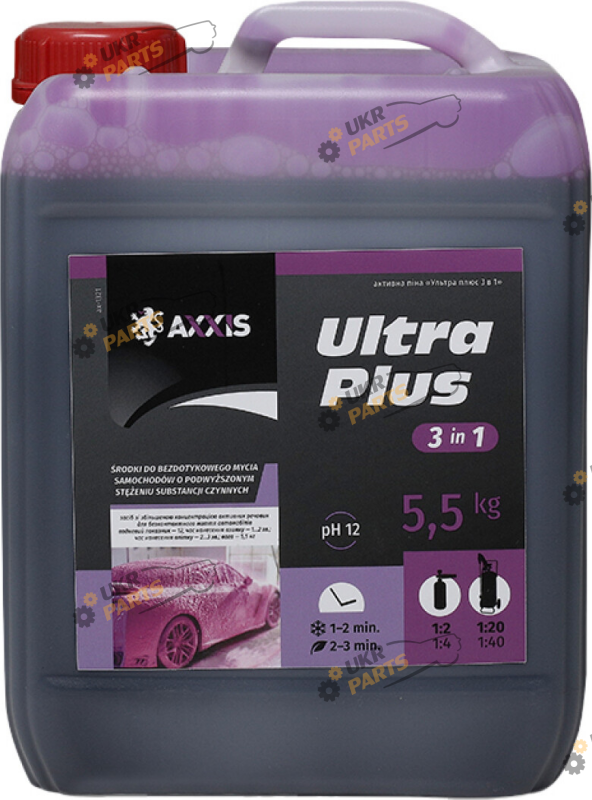 Пена для мойки Axxis Ultra Plus фиолетовая 5 л (ax-1321)