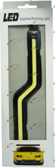 Дневные ходовые огни HeadLight DRL COB 18CM сплошной свет изогнутые WHITE (1100319055)
