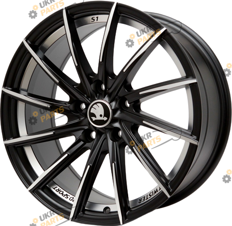 Литой диск Replica Skoda RD-S1 Matt Black Polished Undercut R17
