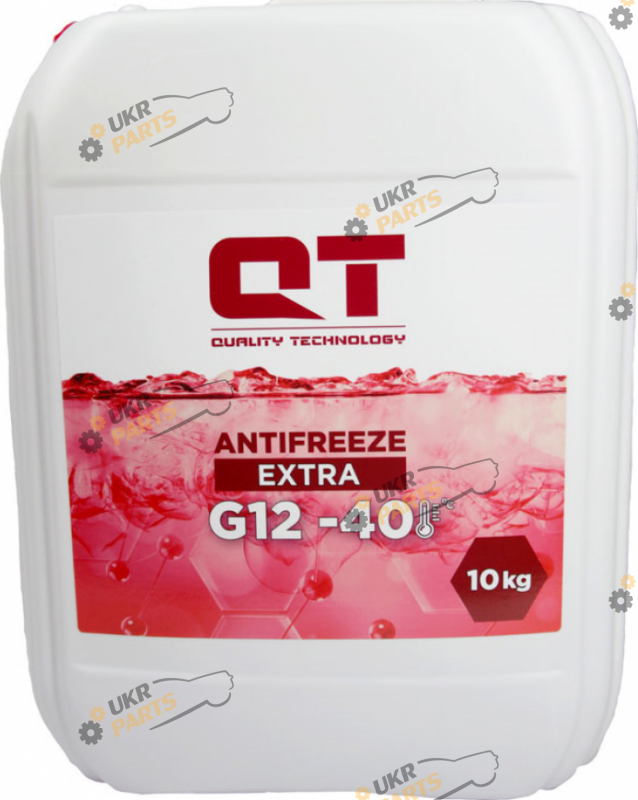 Антифриз QTech EXTRA -40 G12 G12 красный 10 л (QT5414010)