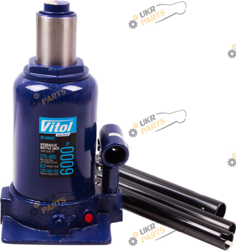 Бутылочный Домкрат Vitol 6 т Гидравлический (DB-60002C)