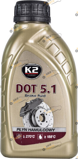 Тормозная жидкость K2 DOT 5.1 0.5 л (T105)