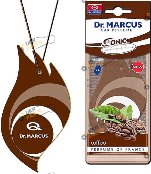 Ароматизатор DrMarkus Sonic | Кофе (Ароматизатор сухий Dr.Marcus SONIC Coffee display листочок)