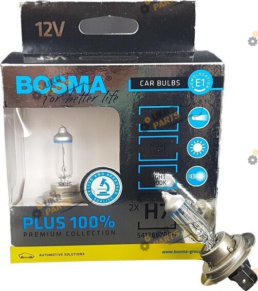Галогеновая лампа Bosma PLUS 120% H7 2 шт (5462)