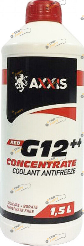Концентрат антифриза Axxis PREMIXED Coolant Concentrate G12+ красный 1.5 л (P999-G12)
