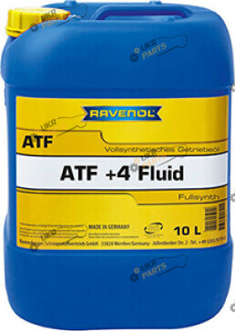 Масло трансмиссионное Ravenol ATF +4 Fluid 10 л (1211100-010-01-999)