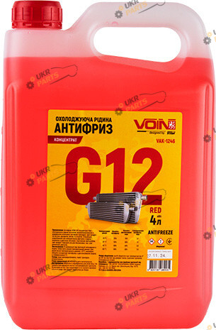 Концентрат антифриза Voin G12 красный 4 л (VAK-1246)