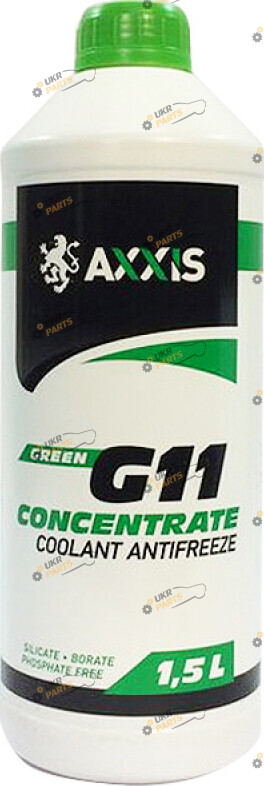 Концентрат антифриза Axxis Coolant Concentrate G11 зелёный 1.5 л (P999-GRN)