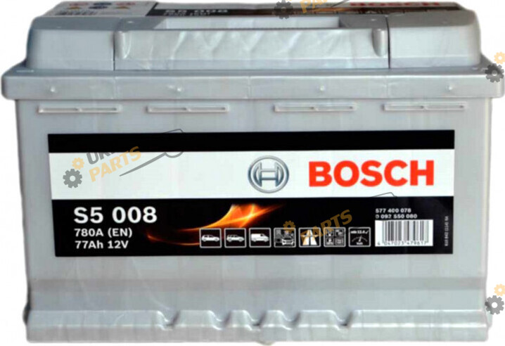 Автомобильный аккумулятор Bosch 6СТ-77 (S5008) (-/+) Euro 780 А 77 Ач (0092S30046)