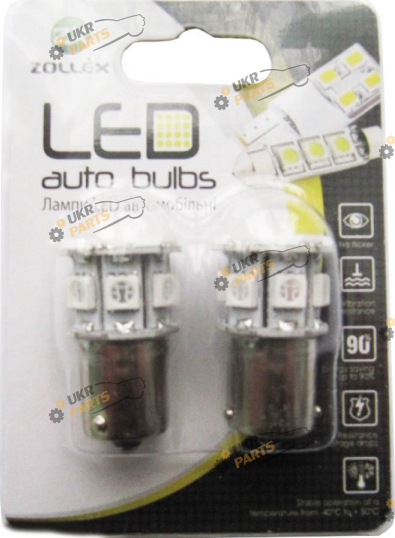 LED лампа Zollex S25/BAU15S Amber (3285144)