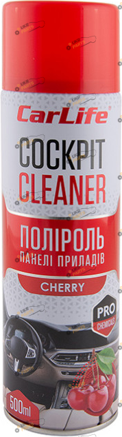 Полироль для торпеды Carlife Cockpit Cleaner Вишня 0.5 л (CF511)